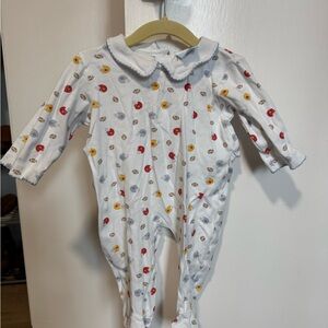 bella bliss White Footie with Red, Yellow, and Blue Football